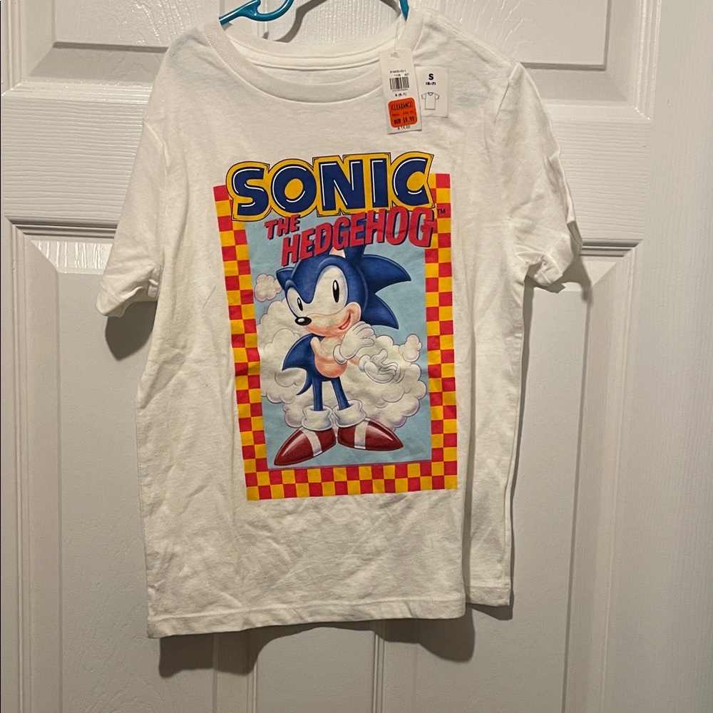 Sonic the Hedgehog White Kids T-Shirt
